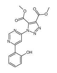 1-[6-(2-Hydroxy-phenyl)-pyrimidin-4-yl]-1H-[1,2,3]triazole-4,5-dicarboxylic acid dimethyl ester Structure