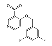 4-[(3,5-difluorophenyl)methoxy]-3-nitropyridine结构式