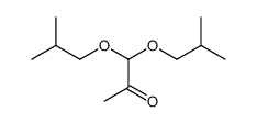 1,1-bis(2-methylpropoxy)propan-2-one Structure