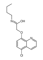 N-butyl-2-(5-chloroquinolin-8-yl)oxyacetamide Structure