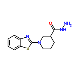 1-(1,3-Benzothiazol-2-yl)-3-piperidinecarbohydrazide Structure