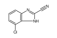 1H-Benzimidazole-2-carbonitrile,4-chloro-(9CI)结构式