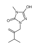 4-methyl-1-(3-methyl-2-methylidenebutyl)-1,2,4-triazolidine-3,5-dione结构式