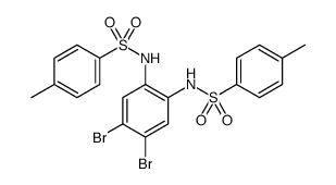 N-(4,5-Dibromo-2-([(4-methylphenyl)sulfonyl]amino)phenyl)-4-methylbenzenesulfonamide Structure