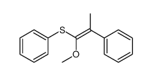 (1-methoxy-2-phenylprop-1-en-1-yl)(phenyl)sulfane结构式
