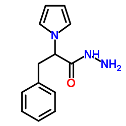 3-Phenyl-2-(1H-pyrrol-1-yl)propanehydrazide结构式
