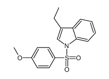 3-ethyl-1-(4-methoxyphenyl)sulfonylindole结构式