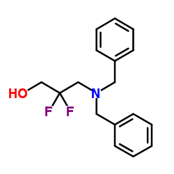 3-(Dibenzylamino)-2,2-difluoro-1-propanol结构式