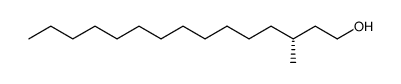(R)-(+)-3-methyl-1-pentadecanol结构式