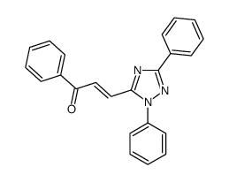 3-(2,5-diphenyl-1,2,4-triazol-3-yl)-1-phenylprop-2-en-1-one Structure