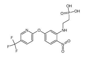 {2-[2-Nitro-5-(5-trifluoromethyl-pyridin-2-yloxy)-phenylamino]-ethyl}-phosphonic acid结构式