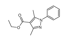 ethyl 3,5-dimethyl-1-phenylpyrazole-4-carboxylate结构式