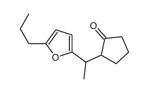 2-[1-(5-propylfuran-2-yl)ethyl]cyclopentan-1-one Structure