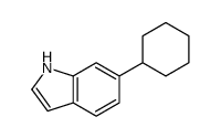 6-cyclohexyl-1H-indole结构式