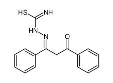 [(3-oxo-1,3-diphenylpropylidene)amino]thiourea结构式