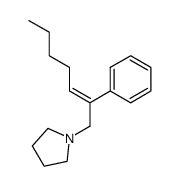 (E)-N-(2-phenyl-2-heptenyl) pyrrolidine Structure