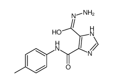 5-肼基羰基-1-H-咪唑-4-羧酸对甲苯酰胺结构式