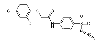 N-(4-azidosulfonylphenyl)-2-(2,4-dichlorophenoxy)acetamide结构式