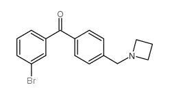 4'-AZETIDINOMETHYL-3-BROMOBENZOPHENONE结构式