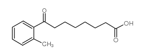 8-(2-methylphenyl)-8-oxooctanoic acid structure