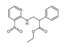 2-fenil-3-(3-nitropiridil-2)-amminopropionato d'etile结构式