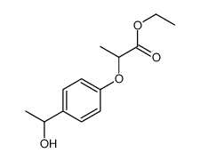 ethyl 2-[4-(1-hydroxyethyl)phenoxy]propanoate结构式