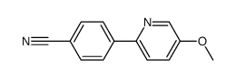 4-(5-methoxy-2-pyridinyl)benzonitrile Structure
