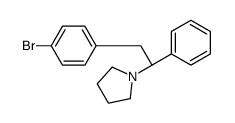 1-[(1R)-2-(4-bromophenyl)-1-phenylethyl]pyrrolidine Structure