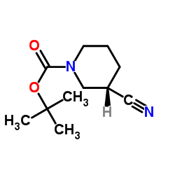 (S)-tert-Butyl 3-cyanopiperidine-1-carboxylate Structure