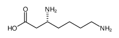 Heptanoic acid, 3,7-diamino-, (3R) structure