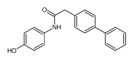 N-(4-hydroxyphenyl)-2-(4-phenylphenyl)acetamide Structure