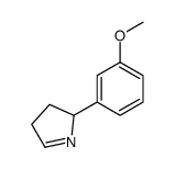 2-(3-methoxyphenyl)-3,4-dihydro-2H-pyrrole结构式