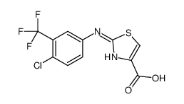 2-[4-chloro-3-(trifluoromethyl)anilino]-1,3-thiazole-4-carboxylic acid Structure