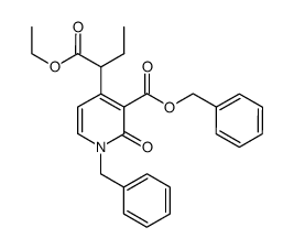 benzyl 1-benzyl-4-(1-ethoxy-1-oxobutan-2-yl)-2-oxo-1,2-dihydropyridine-3-carboxylate结构式