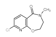 Pyrido[3,2-f]-1,4-oxazepin-5(2H)-one, 8-chloro-3,4-dihydro-4-methyl Structure