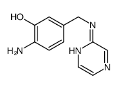 2-amino-5-[(pyrazin-2-ylamino)methyl]phenol结构式