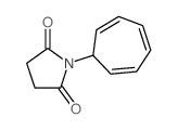 2,5-Pyrrolidinedione,1-(2,4,6-cycloheptatrien-1-yl)- Structure