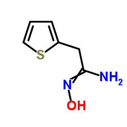 N-hydroxy-2-(2-thienyl)ethanimidamide结构式