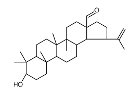 (3α)-3-Hydroxylup-20(29)-en-28-al结构式