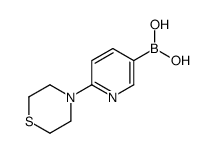 (6-thiomorpholin-4-ylpyridin-3-yl)boronic acid Structure