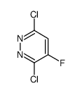 3,6-dichloro-4-fluoropyridazine Structure