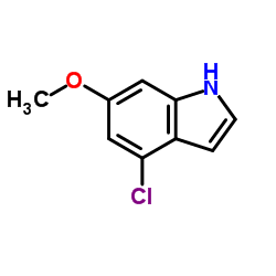 4-Chloro-6-methoxy-1H-indole Structure