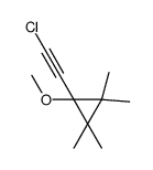1-(2-chloroethynyl)-1-methoxy-2,2,3,3-tetramethylcyclopropane结构式