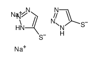 1H-1,2,3-triazole-4-thiol, disodium salt structure