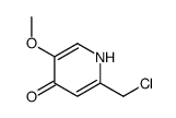 2-(chloromethyl)-5-methoxy-1H-pyridin-4-one Structure