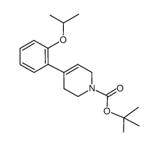 1(2H)-Pyridinecarboxylic acid, 3,6-dihydro-4-[2-(1-methylethoxy)phenyl]-, 1,1-dimethylethyl ester结构式