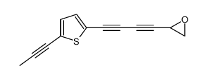 2-[4-(5-prop-1-ynylthiophen-2-yl)buta-1,3-diynyl]oxirane结构式