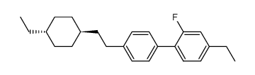 1--2-<4'-ethyl-2'-fluorobiphenyl>ethane结构式
