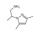 2-(3,5-Dimethyl-1H-pyrazol-1-yl)-1-propanamine结构式