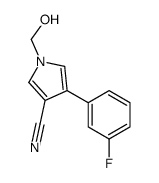 4-(3-FLUOROPHENYL)-1-(HYDROXYMETHYL)-1H-PYRROLE-3-CARBONITRILE Structure